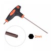 sourcing map 2mm Hex Key T-Handle Dual End Wrench Spanner,