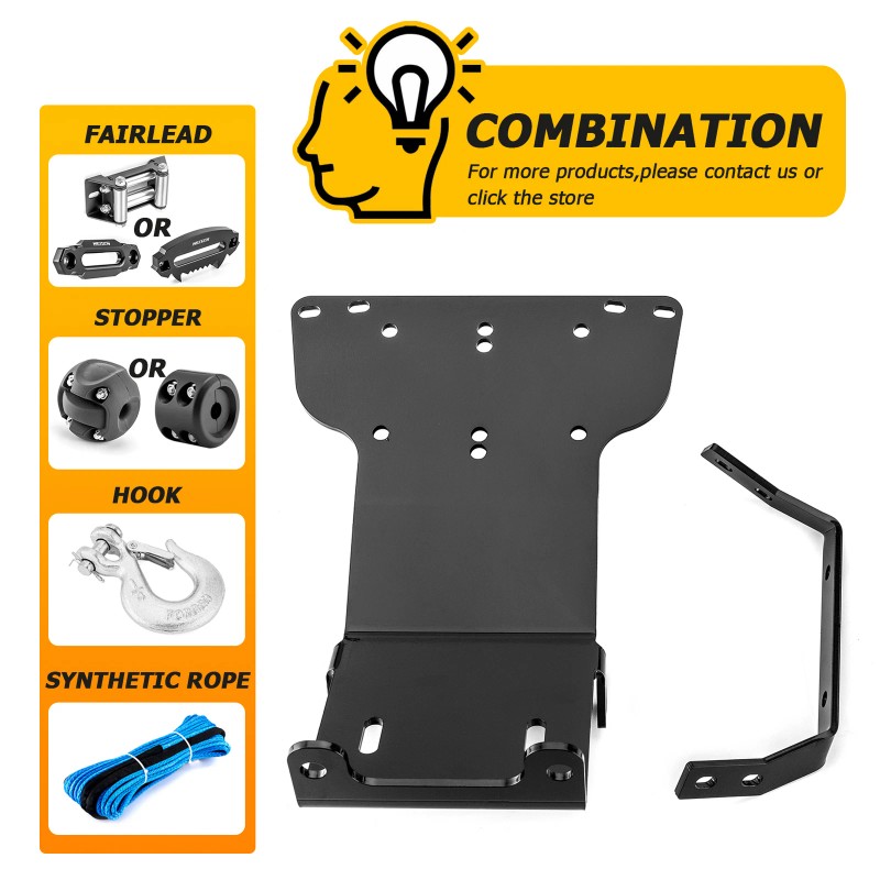 WSAYS For 2000-2007 HONDA RANCHER 350/400 Steel ATV Winch Mounting