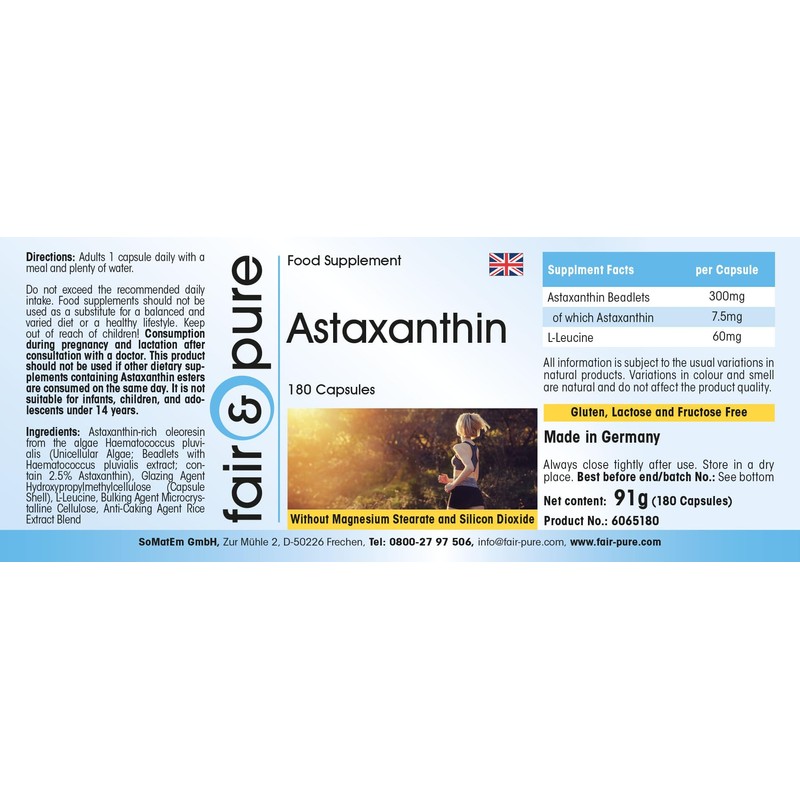 Fair & Pure® - Astaxanthin Capsules 7 mg - 180