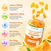 Calcium Magnesium Zinc Gummies - 1000mg Calcium with Vitamin D3,