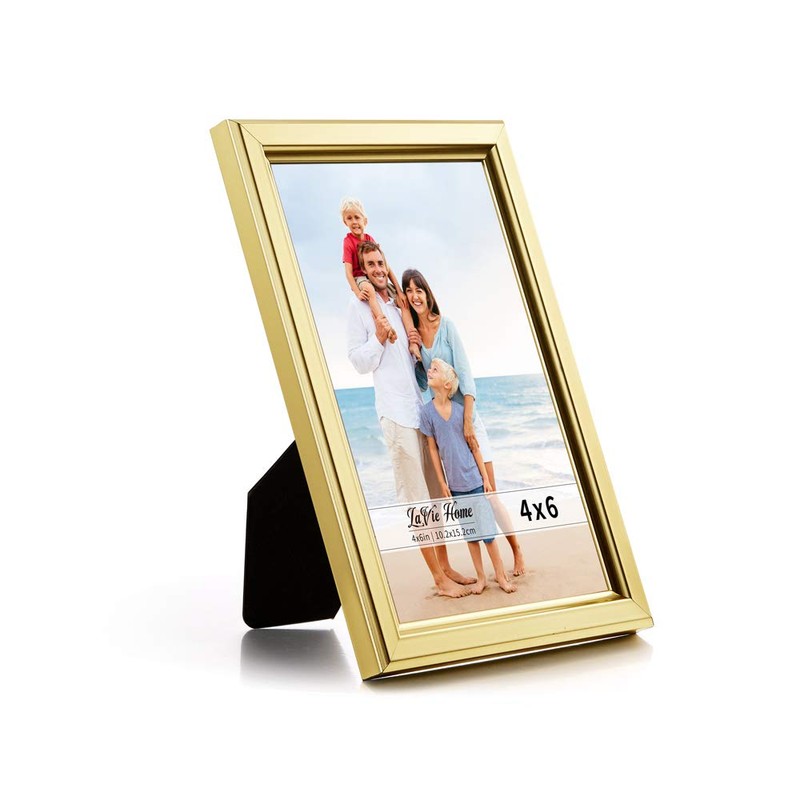 LaVie Home 4x6 Picture Frames (12 Pack, Gold) Simple Designed