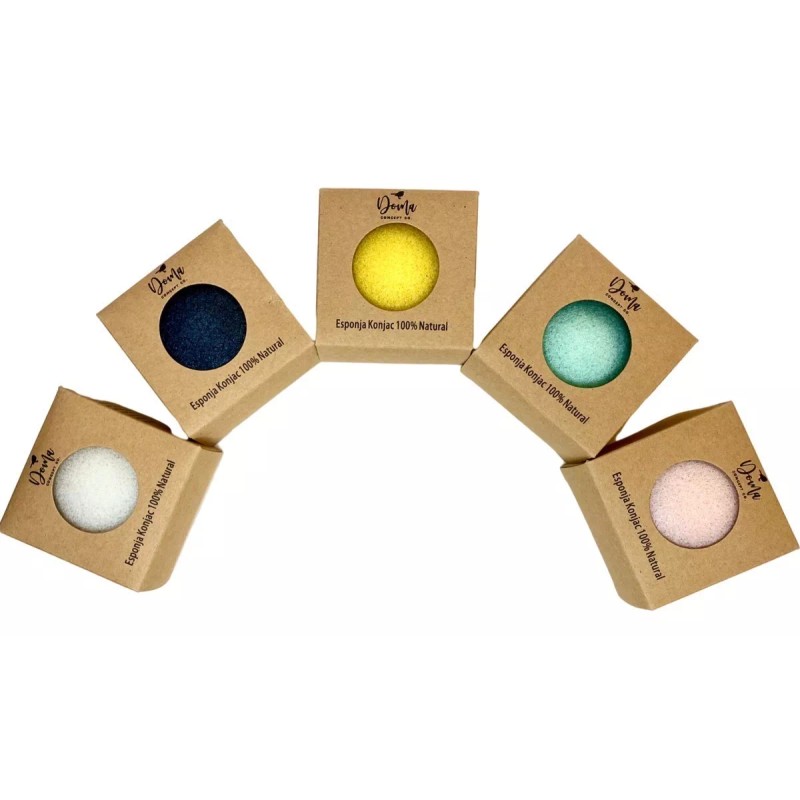 Doma Concept Co. Esponja Konjac Natural Para Limpieza Facial