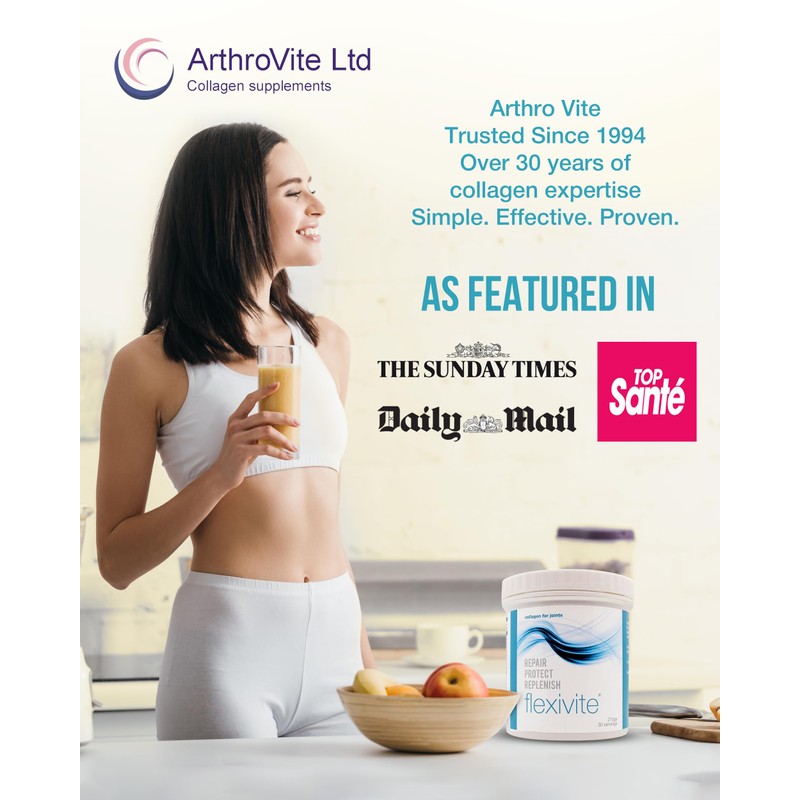 ArthroVite Flexivite Collagen Powder High Strength 8000mg Bovine UK 250g