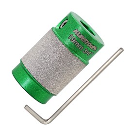 KURSTOL Stained Glass Grinder Bit - Diamond Grinder Bit Head Tools 3/4 in with M5 Alley Wrench, Stained Glass Diamond Grinder Bit Grinding Shaping for Stained Glass Ceramic Tile Stone