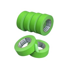 KREFINISH Painters Tape for Car Paint Green No Residue Automotive Masking Tape for Automotive Paint - Heat Resistant for Paint Booth, 1.41 Inches x 60 Yards, 6 Rolls