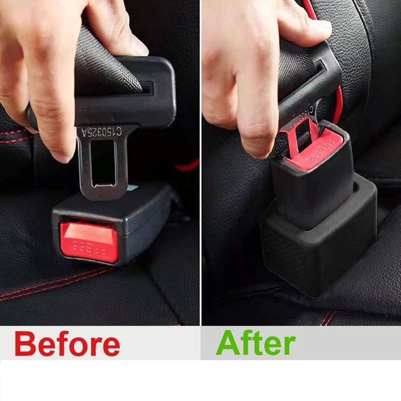 Sandhill Tools Car Seat Belt Buckle Holder, Flexible Silicone Buckle,