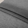Charcoal Gray Short Sheer Curtains 36 Inch Length for Kitchen