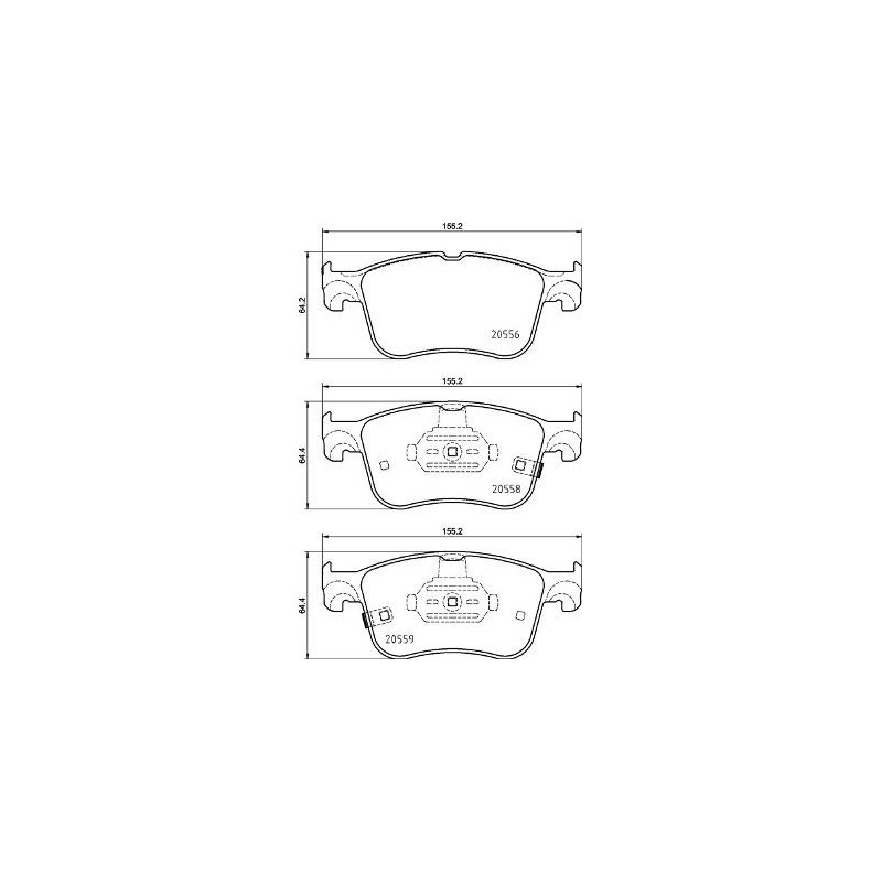 Brembo P 28 017 Brake Pad Set, Disc Brakes (4