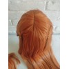 Caracterización Luna Peluca Asuka Langley Evangelion Cosplay Naranja Con Clips