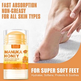 2PCS Hand & Foot Cream for Very Dry Feet, Cracked Heel Repair Cream, Cracked Heel Cream, Honey Heel Balm for Cracked Heel, Repair Cream Stick for Cracked Skin, 40g