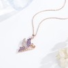TwoAnts Butterfly Necklace 925 Sterling Silver Full of Zircon Pendant