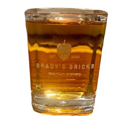 Custom Shot Glasses - Engraved with Company/Small Business Logo for Merch Sales, Customer/Employee Appreciation, Marketing (40 shot glasses (all same design))