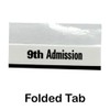 Tabbies Healthcare Admission Index Tabs, 9th Healthcare Admission 1-1/2"W, Black,