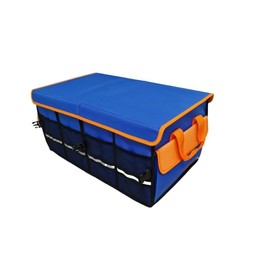 Car Trunk Organizer,54L Large Capacity Foldable Car Organizer and Storage with Leakproof Base，2 Compartments, Suitable for Car Sedan, SUV (Large)