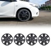 AUTOFREE 16 Inch Wheel Rim Covers Hubcaps Black Matte, Universal