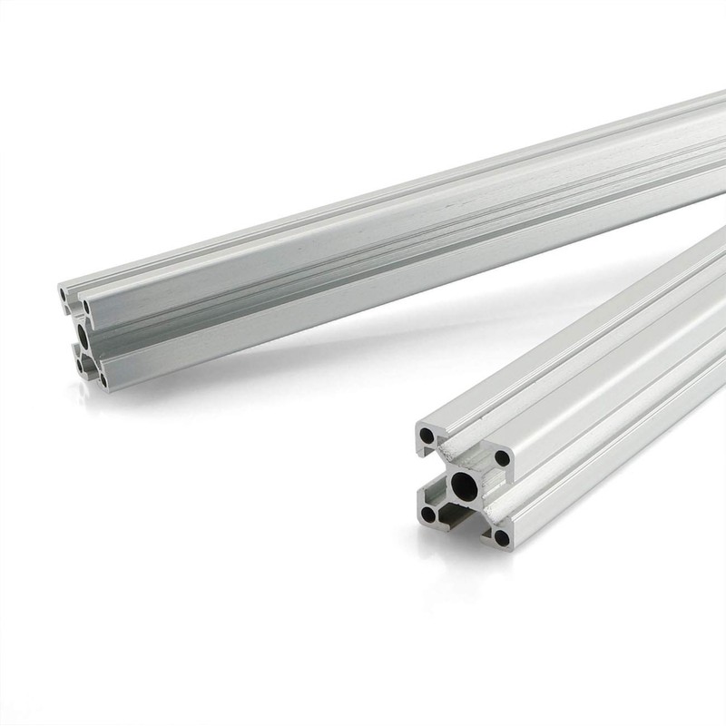 PZRT 2PCS Silver 2020 Aluminum Profile European Standard Anodized Linear