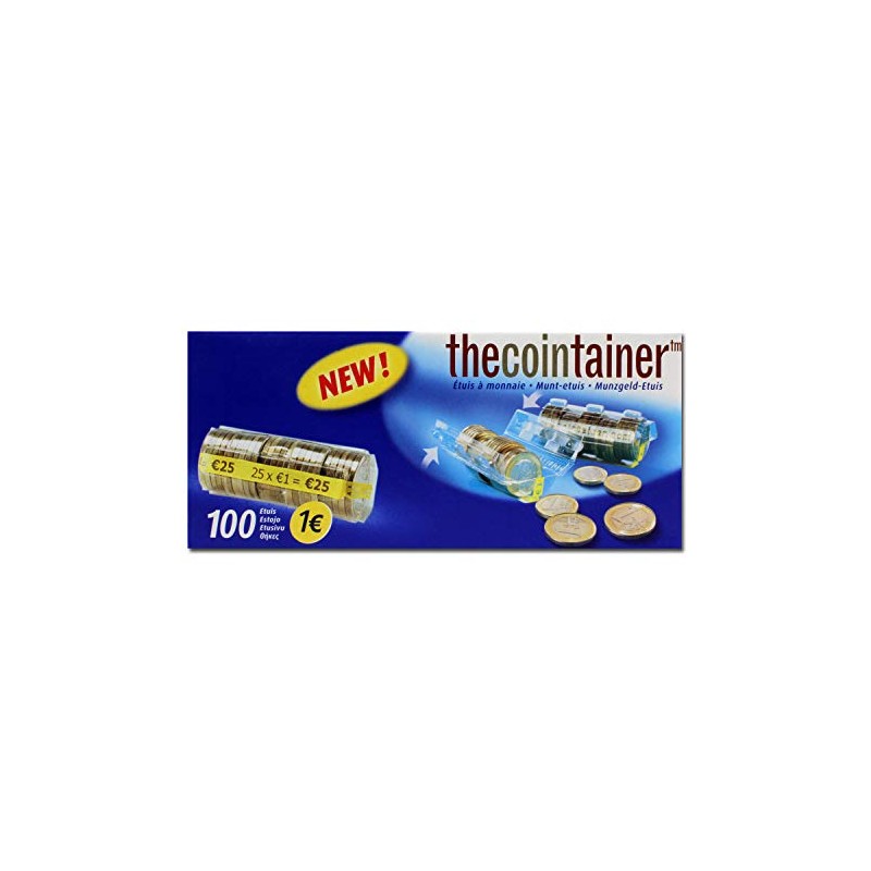 effektivo Plastic Coin Sleeves for 1 Euro Coins