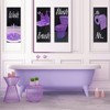 Chinco 4 Pcs Women Funny Wall Art Bathroom Decor 9.84