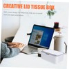 ULTECHNOVO 1pc Capacity Tissue Storage Box Material Tissue Holder for