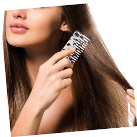 Vaguelly Comb Set 2pcs Women's Hair Comb Anti-static Acetic Acid Sheet for Curly Hair