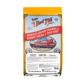 Bob's Red Mill Organic Corn Flour 25pound Bulk Bag, 400 Ounce