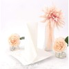 50 Apartina Napkins Fabric-Like Airlaid, Plain, White, Size 40 x
