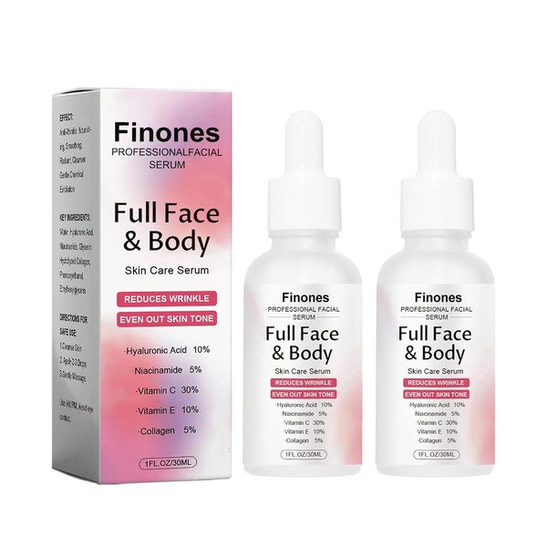 Skin Vitamin Serum, Finones Full Face and Body Serum, 5