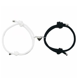 Matching Bracelets for Couples Long Distance Bracelets Couples Gifts for Girlfriend Boyfriend Love Heart Bracelets Friend Jewelry Gift