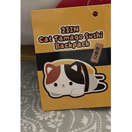 Round 1 New With Tag! Jumbo 21” Cat Tamago Backpack Super Soft plush