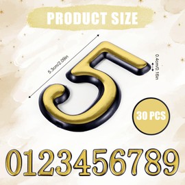 30pcs Mailbox Numbers, 2in Long 0-9 Reflective Mailbox Numbers for Outside Self Adhesive House Address Numbers Mailbox Numbers Sign for House Door Address