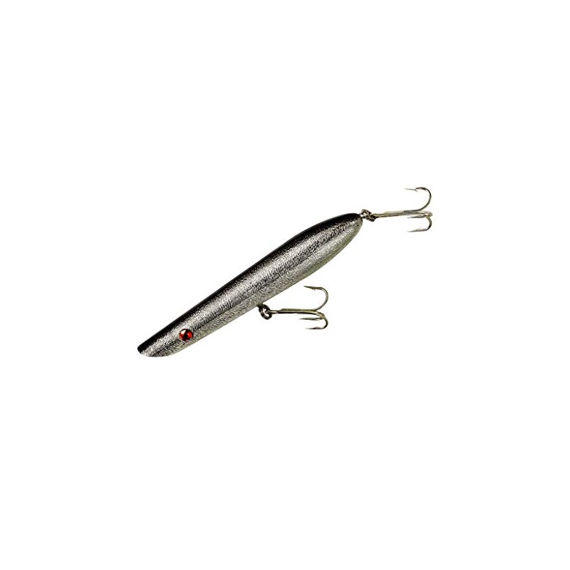 Cotton Cordell Pencil Popper Fishing Lure - Chrome/Black Back -