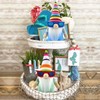 Godeufe Set of 2 Summer Beach Gnome Figures Spring Decoration