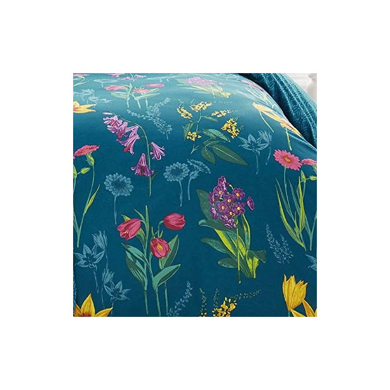 Dreams & Drapes - Ingrid Floral Print Reversible Duvet Cover