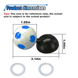 Car Push Start Button Cover, Car Engine Start Stop Button Ball-Bar, Car Push to Start Button Rocker Cover, Universal Car Interior Joystick Decor Accessories (Blue)