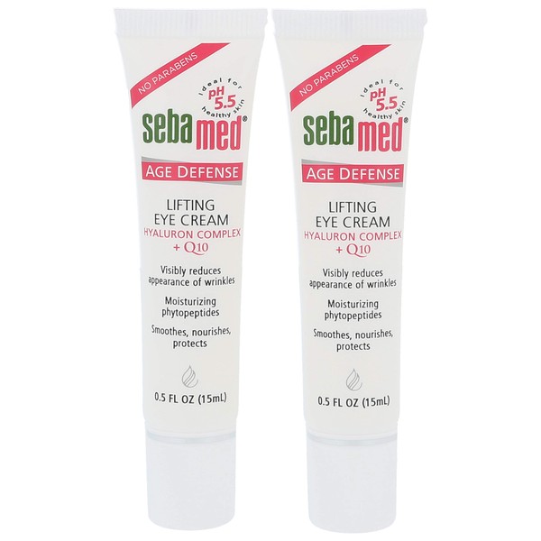 Sebamed Age Defense Q10 Lifting Eye Cream 0.5 Fluid Ounces 2 Pack
