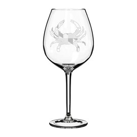 MIP Wine Glass Goblet Maryland Crab (20 oz Jumbo)