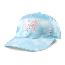 MniJiza Toddler Girls Baseball Cap Adjustable Kids Trucker Hats Girl Sun Hat for Spring Summer (4-8Y, Pink Heart)