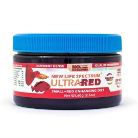 New Life Spectrum ULTRA RED Small Pellets 60g Red Color Enhancing Fish Food