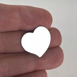RioGrande Sterling Silver Side Fancy Heart Charm Stamping Blanks 24 Gauge 20mm New