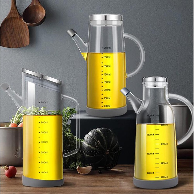 Olivenöl Spender Flasche, Speiseöl Essig für Küche, Grill, Pasta, Salate