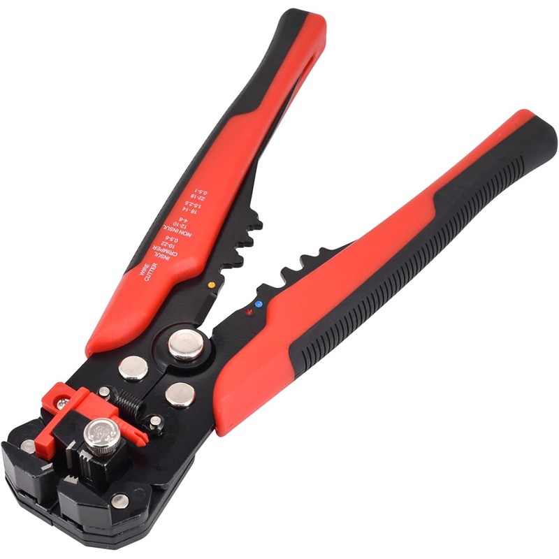 HuLuHouse Pinza Pelacables AutomáTica, pela cables, Naranja