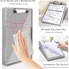 A4 Clipboard with Storage Compartment, 2 Storage and Side Opening