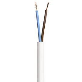 Ali's DIY 2 Core Round White Flex Flexible Cable 0.75 MM - 3 metre Cut Length