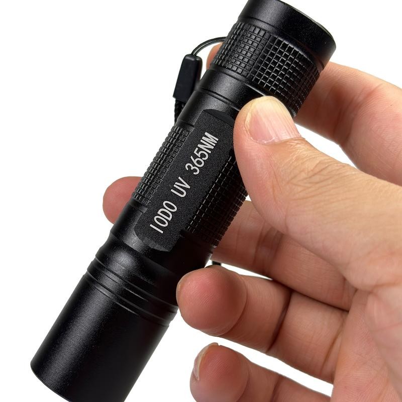 Rechargeable UV Flashlight 365nm Black Light for Rocks, Crystals, Agates,