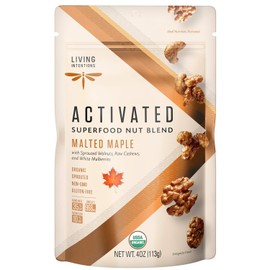 Living Intentions Sprouted Organic Nut Blend– Malted Maple– NonGMO – Gluten Free – Vegan Paleo – 4 Ounce Unit