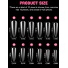 EBANKU 120P Dual Nail Forms System Dual Tips Nails with