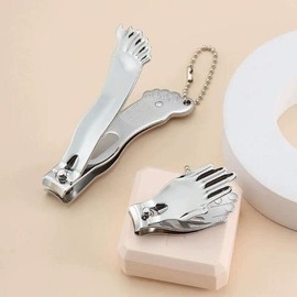 Generous Boss Hand Shape Nail Clippers Toenail Clippers Keyring Bag Charm Buddhist Hand-Praying Goods / 퍼주는사장님손모양 손톱깎이 발톱깎이 키링 백참 불교 합장 굿즈