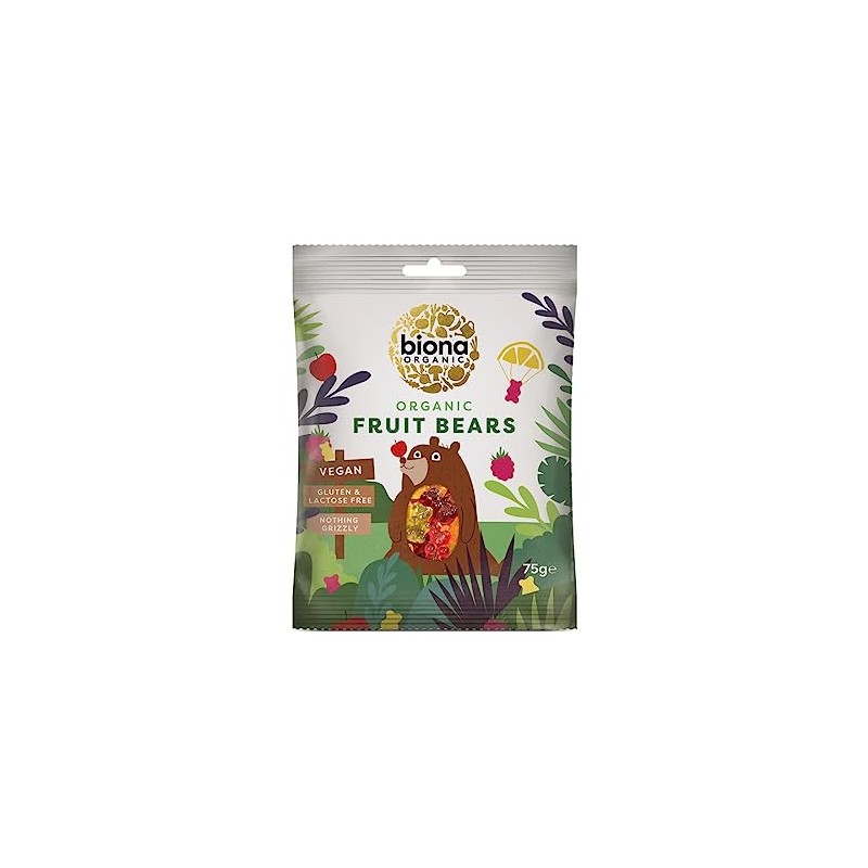 Biona Organic Mini Fruit Bears, 75g
