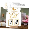Gadpiparty Handwritten Countdown Acrylic Display with Base Perpetual Month Date