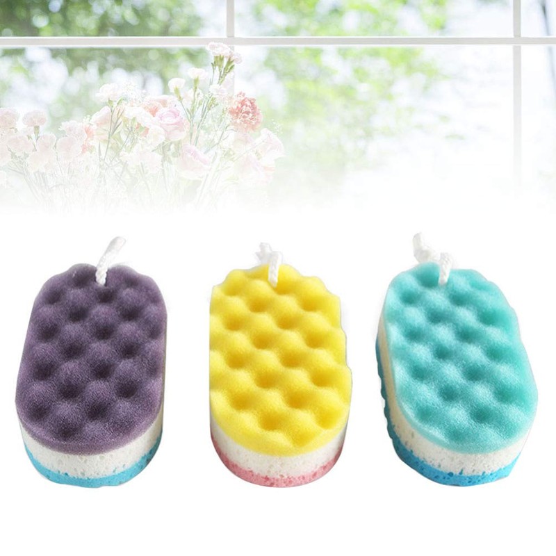 Healifty Exfoliating Bath Sponge Massage Sponges Body Sponges with Hanging
